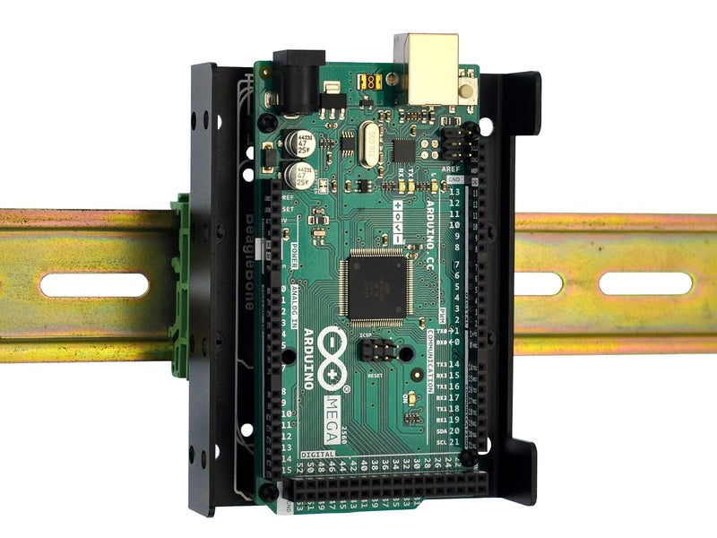 HCDC DIN Rail Mount Bracket for Raspberry Pi A+ B+ 2B 3B 3B+ 4B Zero Arduino Uno Mega Mkr BeagleBone - Image 1