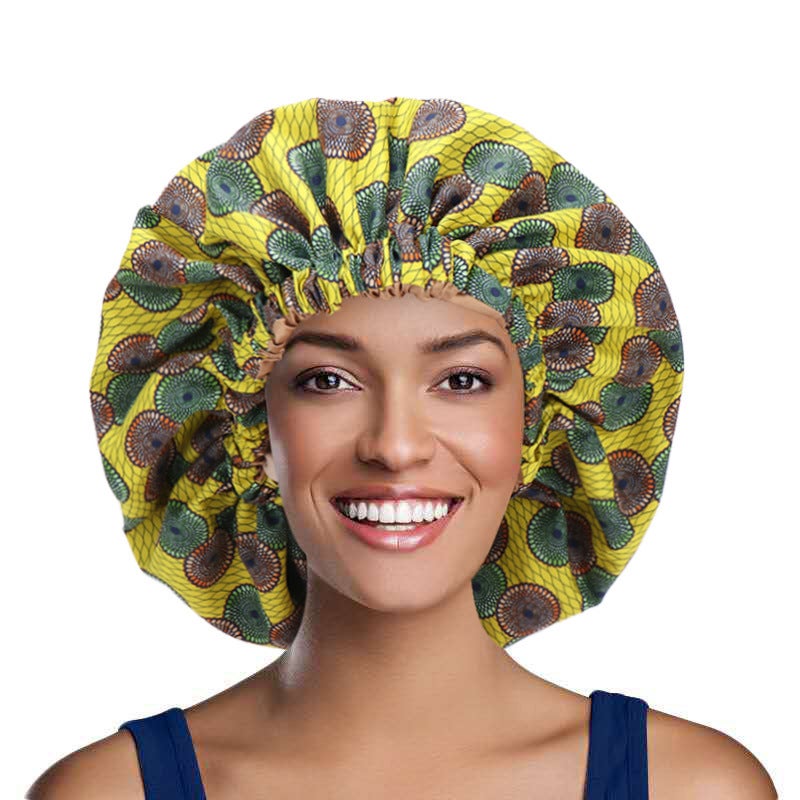 Pleated Turban Hat Women Slouchy Cap Polyester - Image 3