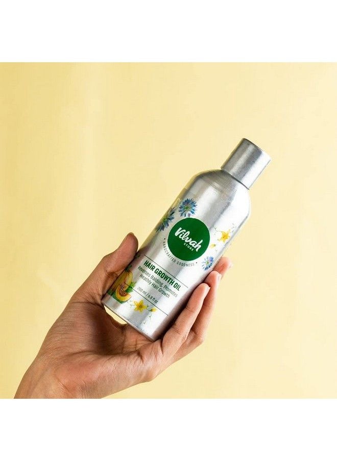 vilvah STORE - Hair Growth Oil ; With Black Seed Oil Extracts ; Reduces Hair Fall And Rejuvenate Hair And Scalp ;100% Natural Oils Vitamin E ; For Men & Women ; 100 Ml - Image 1