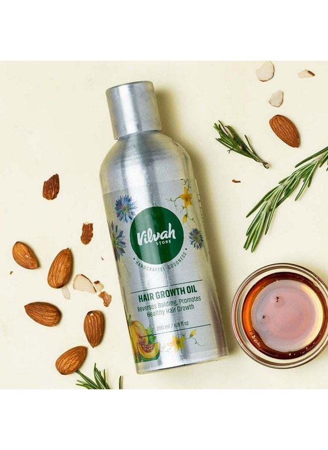 vilvah STORE - Hair Growth Oil ; With Black Seed Oil Extracts ; Reduces Hair Fall And Rejuvenate Hair And Scalp ;100% Natural Oils Vitamin E ; For Men & Women ; 100 Ml - Image 1