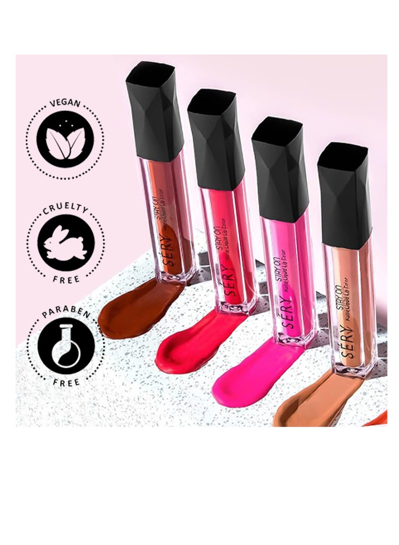 SERY Liquid Lipstick  Matte   Don't Stop Me Red - Image 2