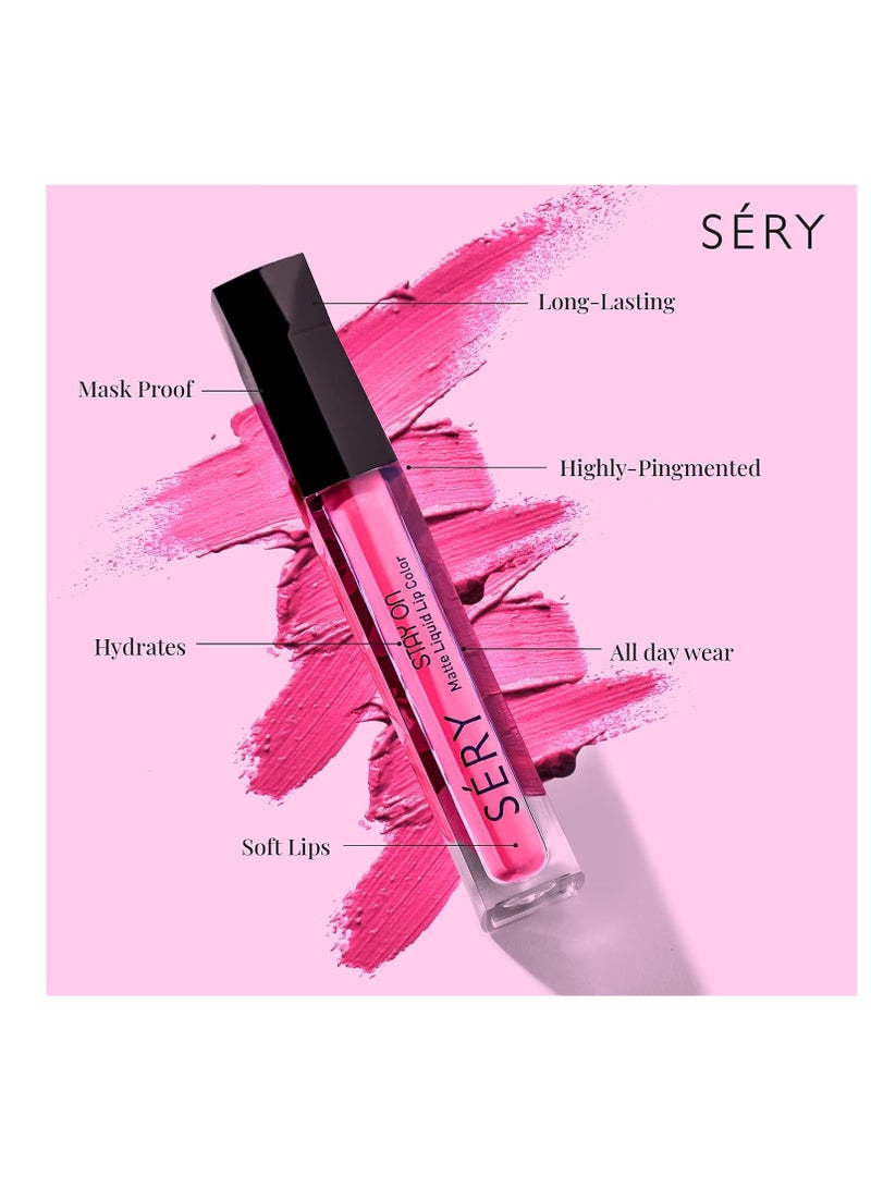 SERY Liquid Lipstick  Matte   Don't Stop Me Red - Image 3