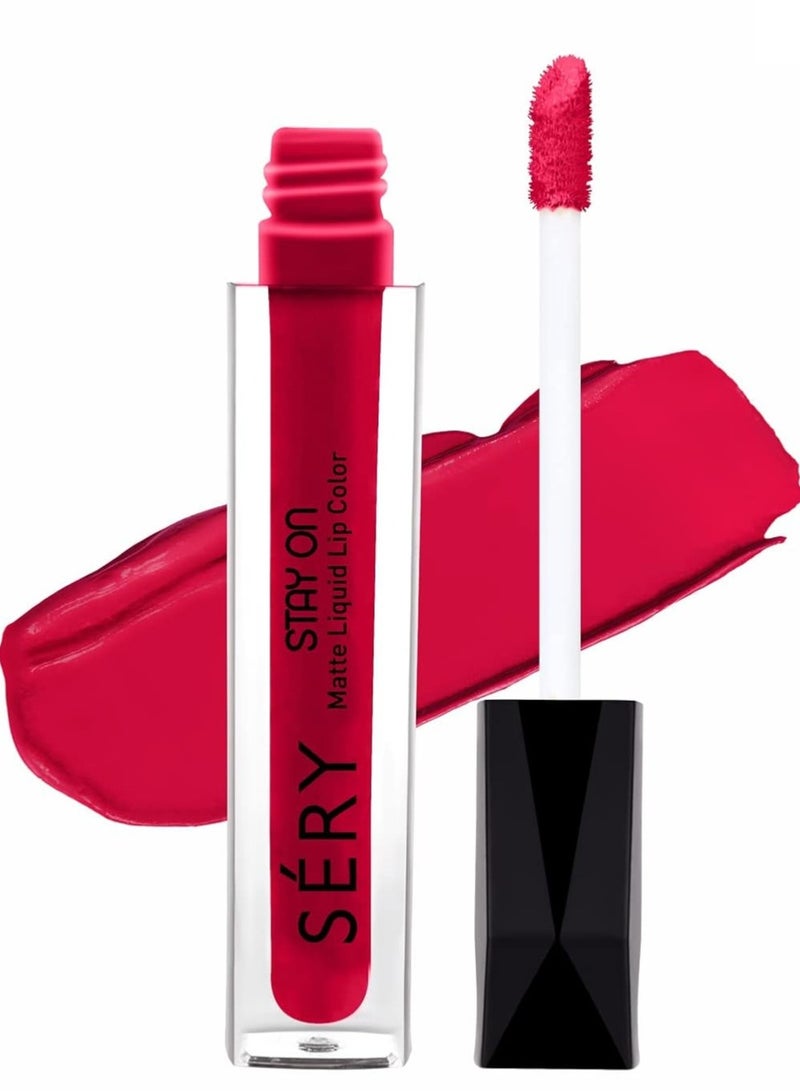 SERY Liquid Lipstick  Matte   Don't Stop Me Red - Image 1