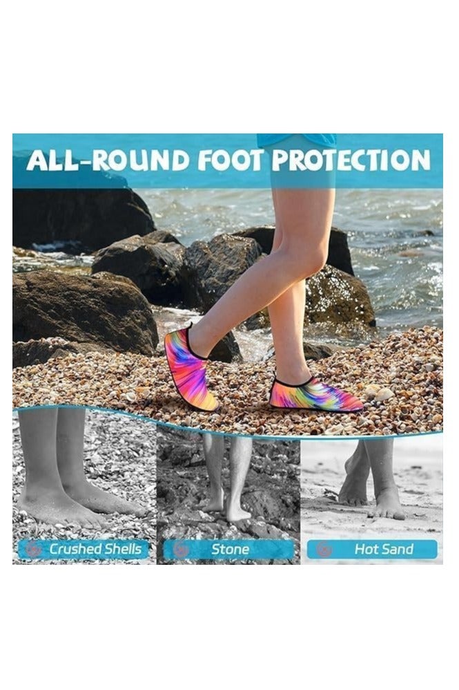 باو بترول حذاء سباحة مائي مقاس 27، 26 خفيف الوزن ومريح، مثالي للشاطئ وحمامات السباحة، بتصميم مطبوع جذاب وألوان زاهية، ومزود بنعل مانع للانزلاق._ حذاء مائي ـ جزمه مائيه - حذاء رياضي مائي_ أدوات سباحه ـ اكسسوارات سباحه ـ العاب مائيه ـ مستلزمات سباحه - Image 4