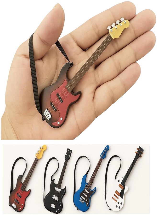 Lynkaye Miniature Guitar Model with Detachable Strap - Decorative Plastic Model - 4 Color Options (White) - Image 2
