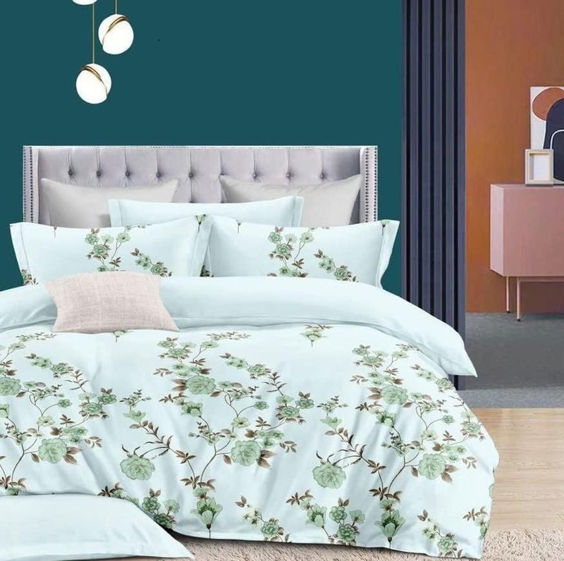 KIAAKSH KIAAKSH Super Premium Quilt Cover Single Bed with Zipper Blanket Coverrajai CoverComforter CoverDuvet Cover King Size Glace Cotton Warm Stuff King Size Dohars 60x90 Inches SA 13  - Image 3