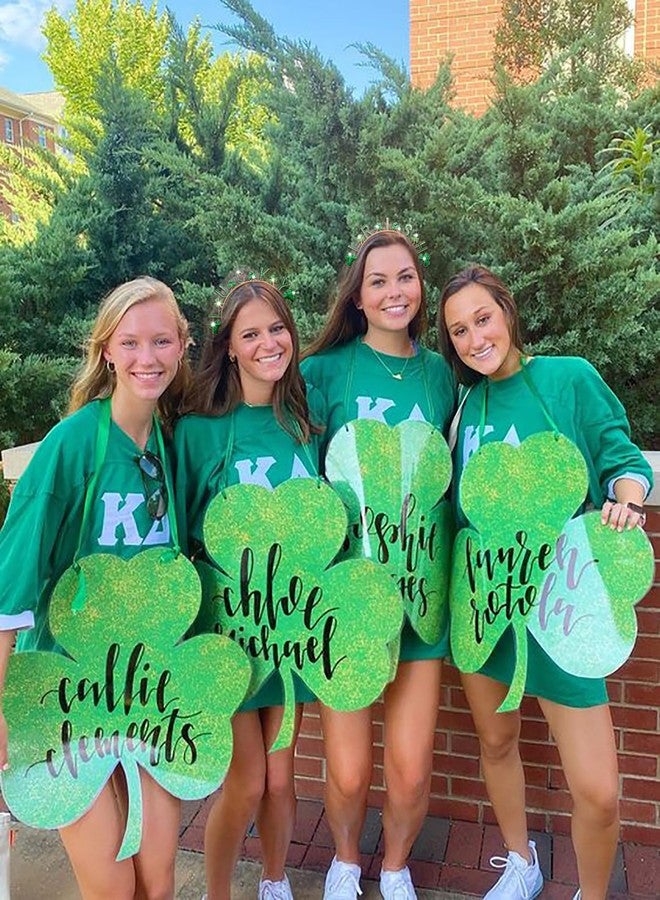 PHALIN St. Patrick's Day Headbands for Women Glitter Enamel Shamrock Hairband Letter LUCKY IRISH Headpiece Party Favors St. Patrick's Day Hair Accessory Gifts (IRISH) - Image 4