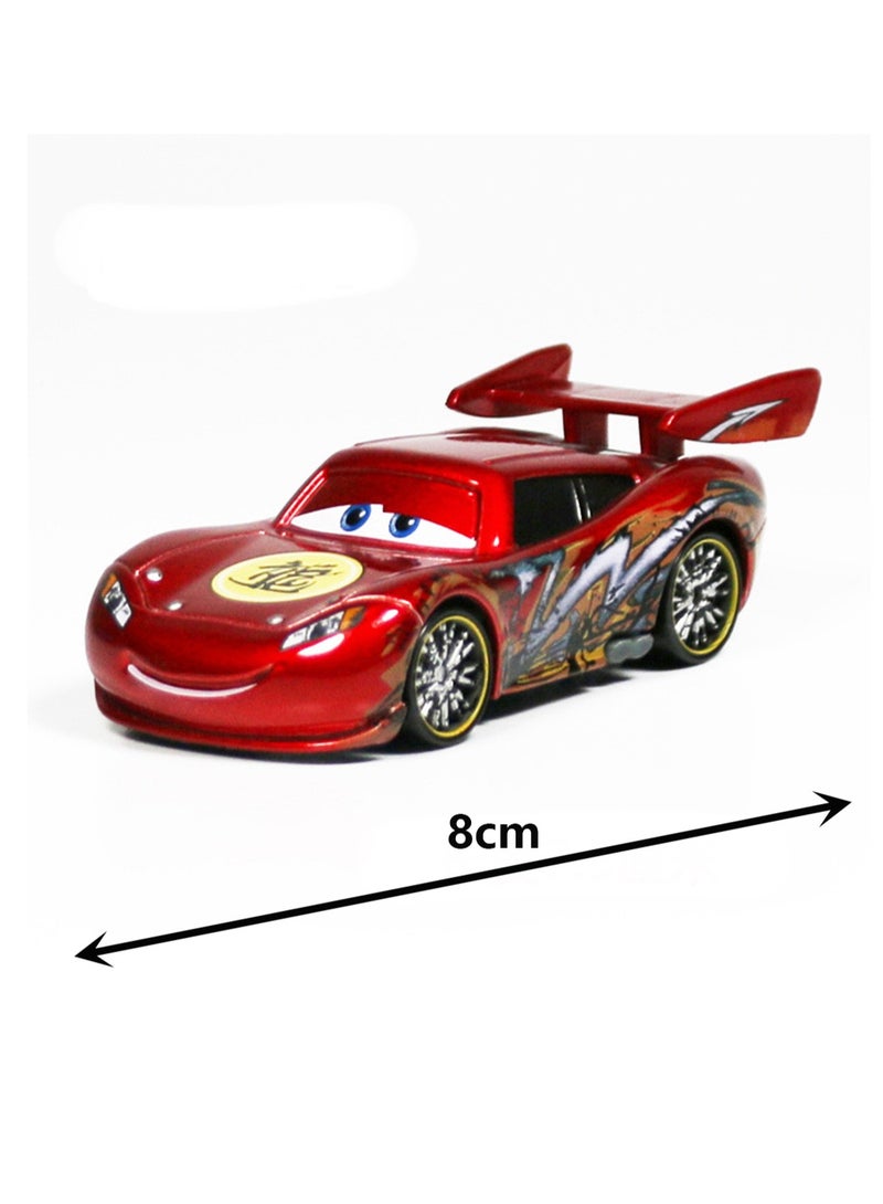 Movie Cars Alloy Racing Car Model Toy Car Desktop Ornaments Great Gift for Children's Animation Movie Lovers - Electroplating Dragon McQueen - Image 2