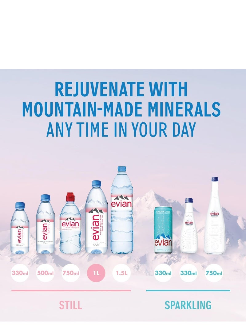 Evian Mineral Water, Naturally Filtered Drinking Water, 500ml Bottled Water Crafted by Nature, Case of 24 x 500 - Image 5