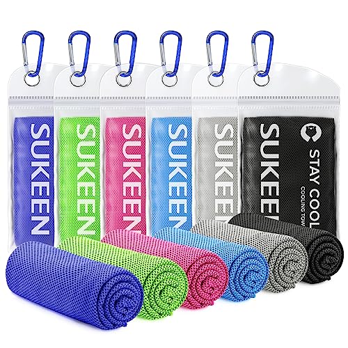 Sukeen Sukoon Cooling Towel - Bulk Chilly Ice Towel (40"x12"), Soft Microfiber for Yoga, Sport, Running, Gym, Camping & More Activities - Image 1