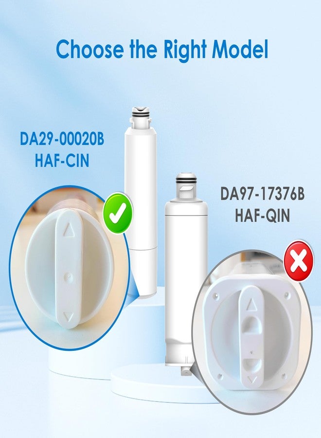 ووتر دروب فلتر مياه ثلاجة ووتر دروب DA29-00020B، متوافق مع سامسونج DA29-00020B، DA29-00020A، HAF-CIN/EXP، 46-9101، قياسي - Image 3