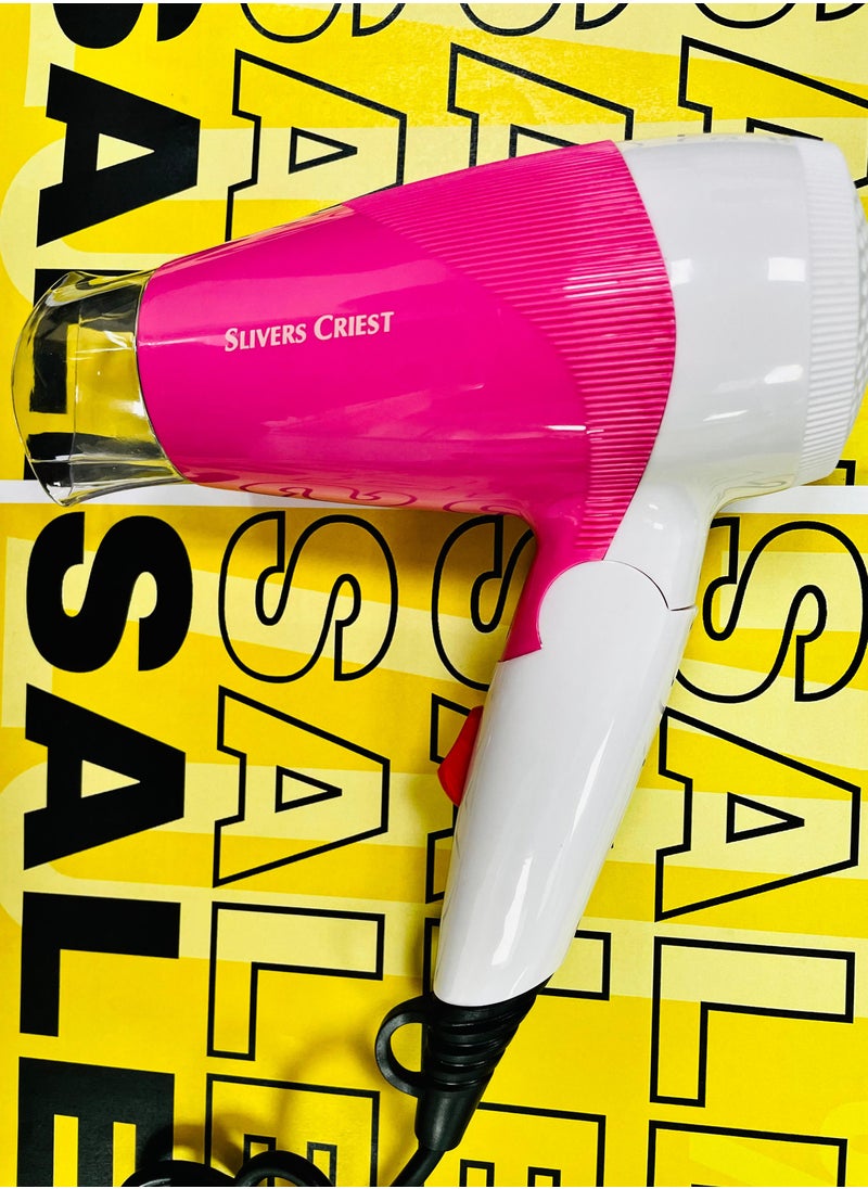 SILVER CREST Hair Dryer Super Power Endurance 2400W Dryer And Styler Professional White/Pink  - Image 3
