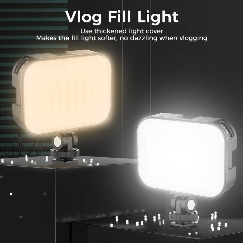 VIJIM VL100C Bi-Color LED Video Light on Camera,Mini Rechargeable 2000mAh LED Camera Lights,CRI95+ Dimmable 2500-6500K Ultra Bright Photo and Video Lighting,LED Fill Lamp - Image 3