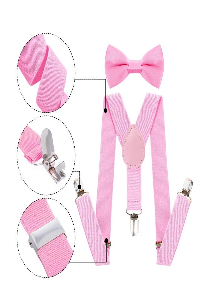NociHah Kids Boys Girls Suspenders-Bowtie-Set - Adjustable Suspender Set for Toddler Youths Events, Parties, Wedding - Image 3