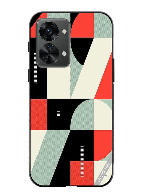 Protective Case Cover For OnePlus Nord 2T Abstract Illustration Design Multicolour