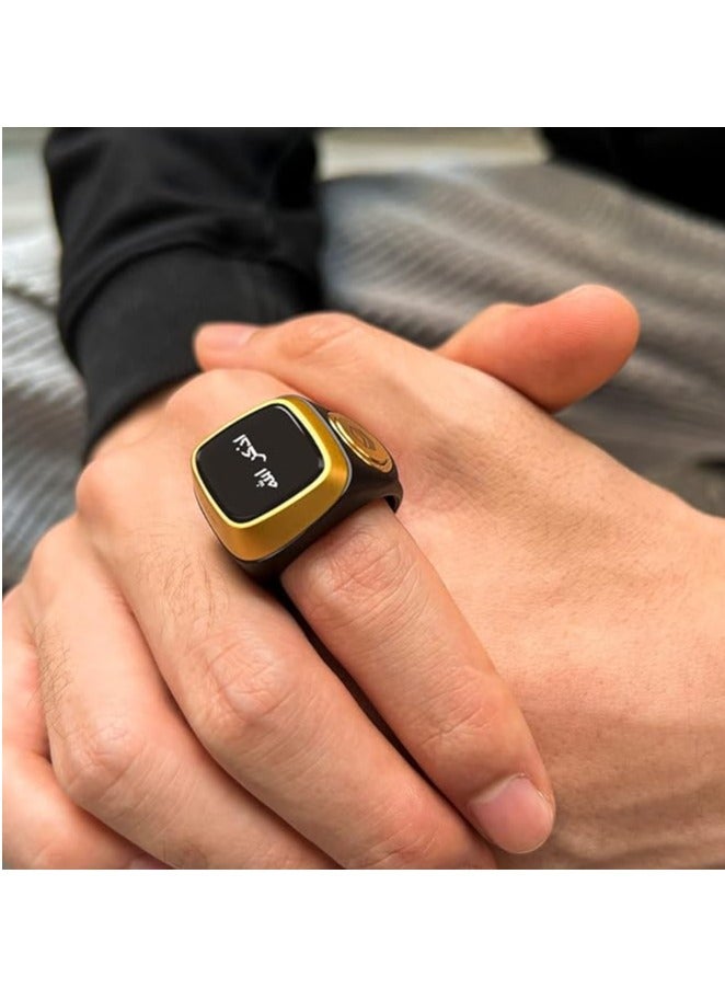 iQIBLA Smart Tasbih Zikr Lite Ring Black 22MM - Image 3