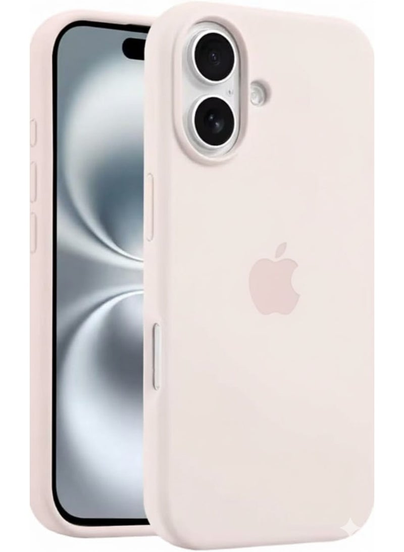 سيليكون غطاء حماية مغناطيسي فاخر باللون الوردي لهاتف iPhone 17 متوافق مع سلسلة iPhone - مقاوم للصدمات، نحيف، ناعم الملمس مع دعم الشحن اللاسلكي المغناطيسي - Image 1