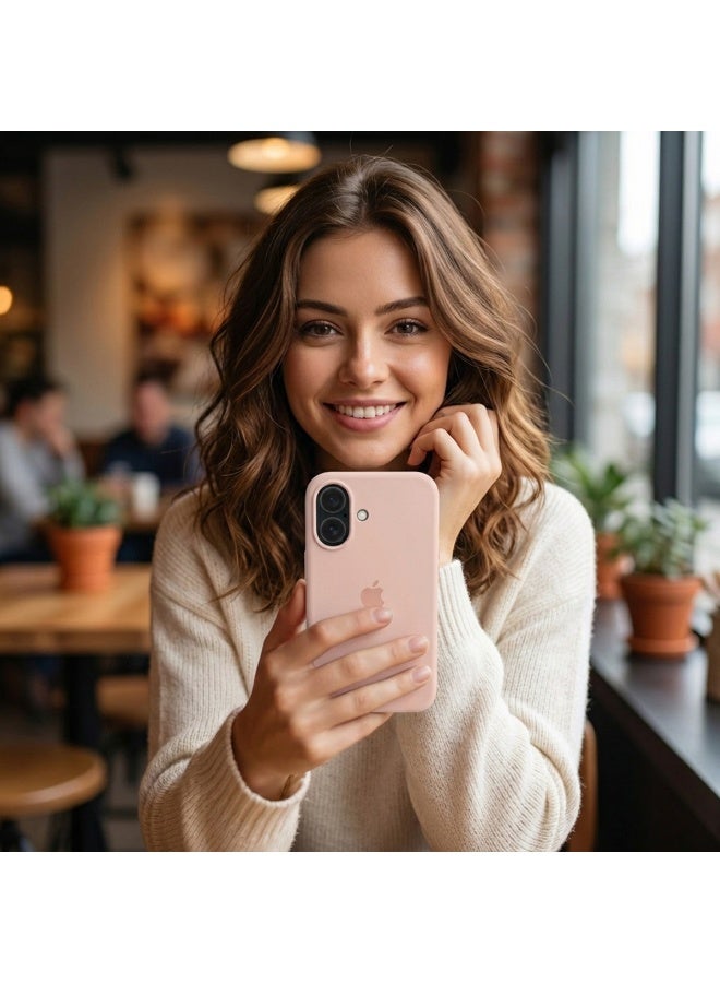 سيليكون غطاء حماية مغناطيسي فاخر باللون الوردي لهاتف iPhone 17 متوافق مع سلسلة iPhone - مقاوم للصدمات، نحيف، ناعم الملمس مع دعم الشحن اللاسلكي المغناطيسي - Image 4