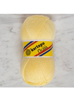 Kartopu Flora K331 5 Pieces Booties Yarn Light Yellow 