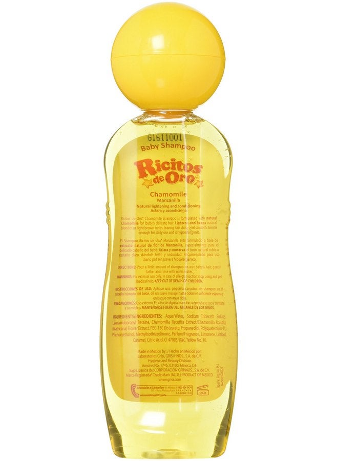 Grisi Set of 3 Ricitos de Oro Baby Shampoo Chamomile Hypoallergenic Tear Free Shampoo - Image 2