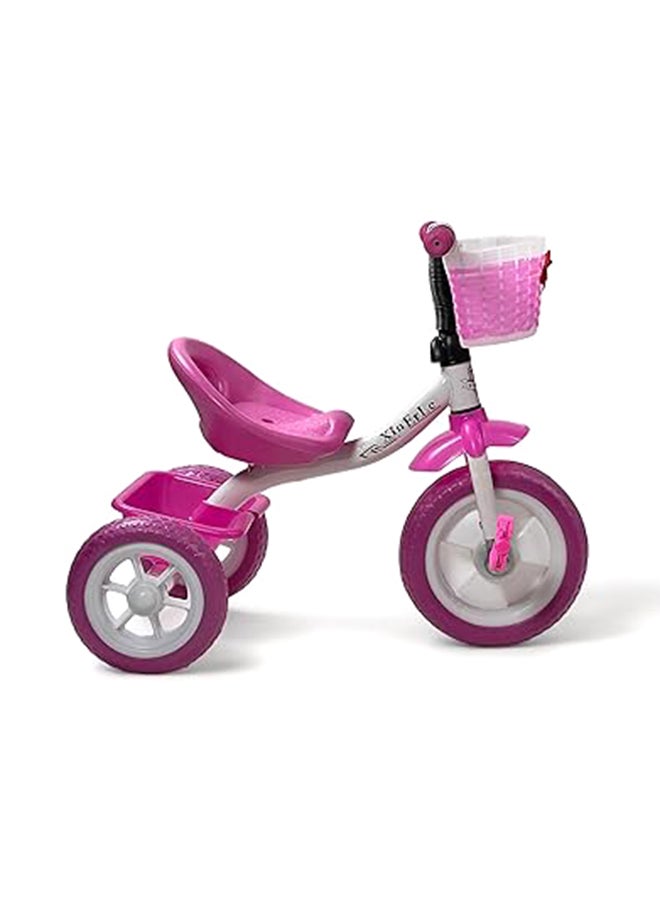 AL BADER Kids Three Wheel Tricycle, 3 Wheel Bike With Double Basket, Toddler Balance Bike For 2-4 Years, Kids Balance Trike, Pink  - Image 3