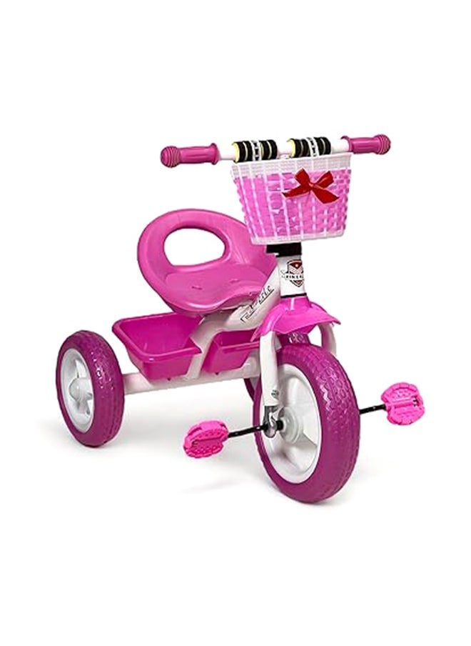 AL BADER Kids Three Wheel Tricycle, 3 Wheel Bike With Double Basket, Toddler Balance Bike For 2-4 Years, Kids Balance Trike, Pink  - Image 5