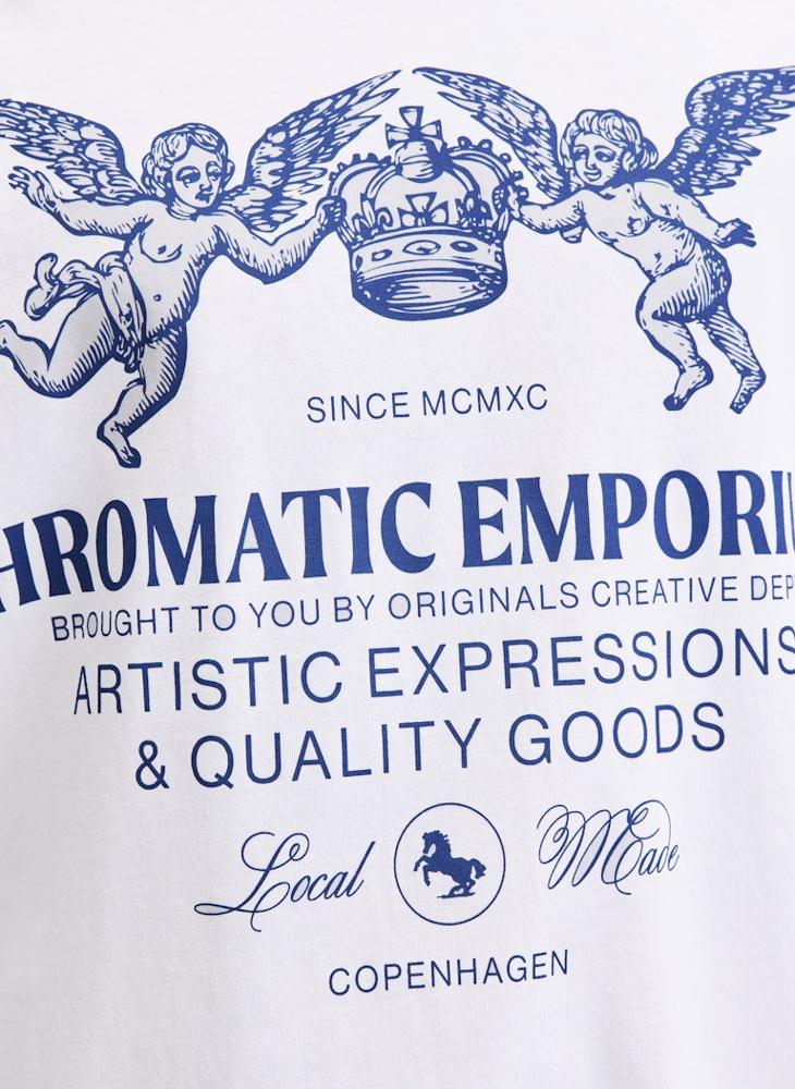 JACK & JONES Graphic Crew Neck Regular Fit T-Shirt - Image 4