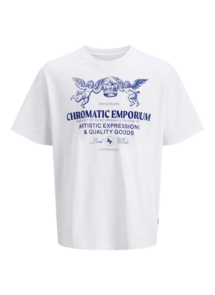 JACK & JONES Graphic Crew Neck Regular Fit T-Shirt