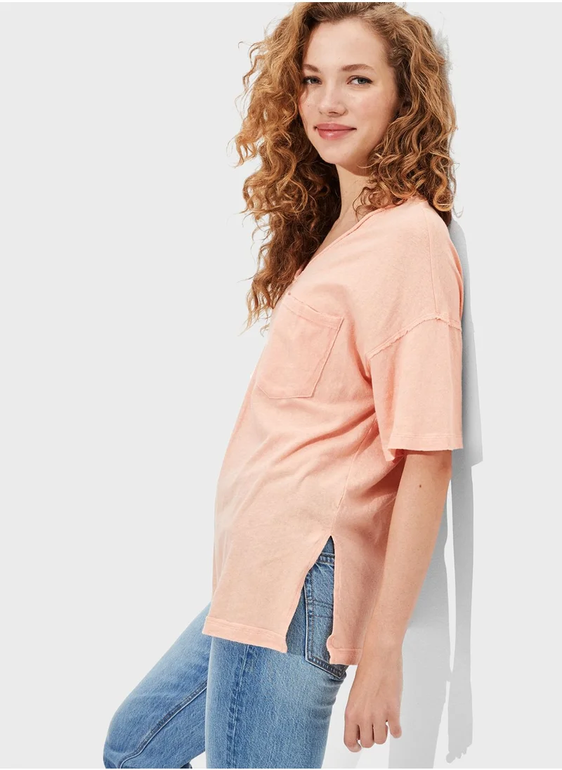 American Eagle Pocket Detail T-Shirt