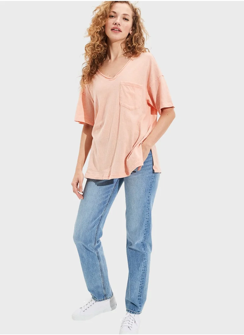American Eagle Pocket Detail T-Shirt