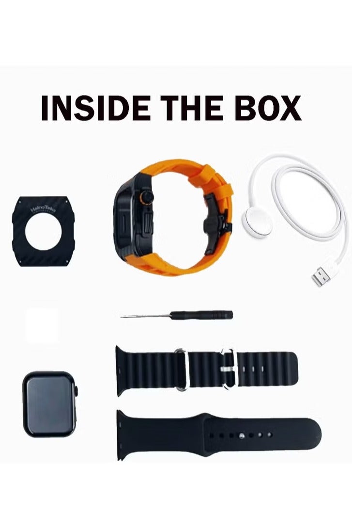 Haino Teko Richard M10 Smart Watch for Men & Boys – Wireless Charger, 3 Interchangeable Straps, Built-in Protection Case, Stylish Design - Image 4