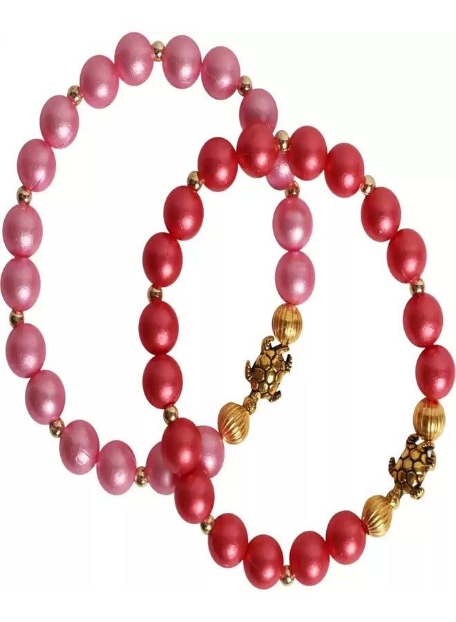 Coco Candy Combo Bracelet in Red & Pink