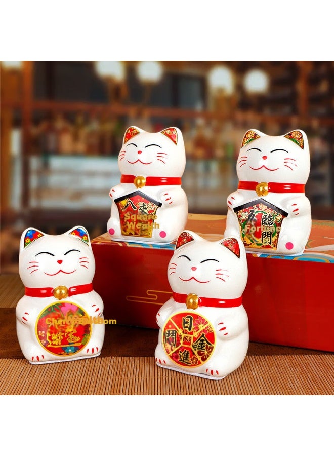 Extreme Space Lucky Cat Ornament Opening Gift Birthday Housewarming Living Room Office Cashier Desk Decoration - Image 2