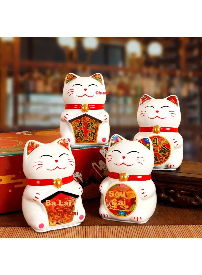 Extreme Space Lucky Cat Ornament Opening Gift Birthday Housewarming Living Room Office Cashier Desk Decoration - Image 1