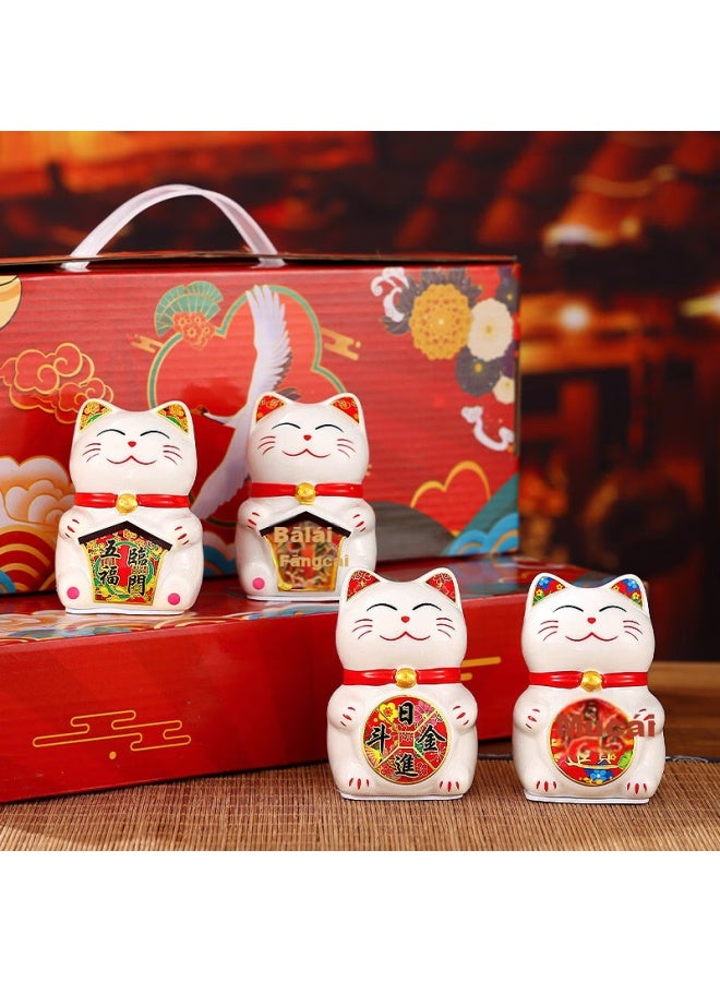 Extreme Space Lucky Cat Ornament Opening Gift Birthday Housewarming Living Room Office Cashier Desk Decoration - Image 4