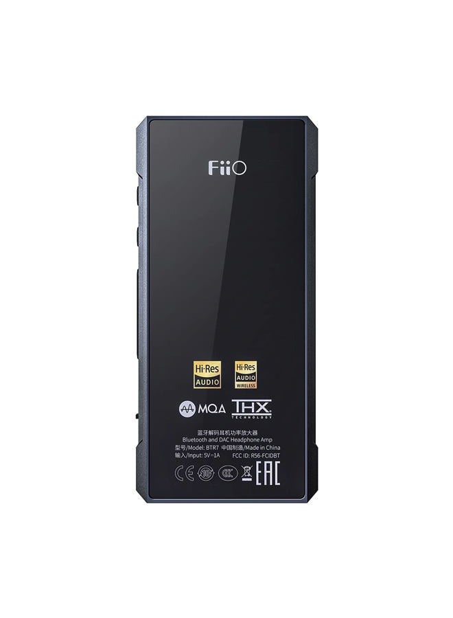 FiiO مضخم سماعات BTR7 مستقبل بلوتوث عالي الدقة DAC محمول يدعم MQA/LDAC/aptX HD 384K/32Bit DSD256 للهاتف/الكمبيوتر/السيارة/الصوت المنزلي (تيتانيوم) - Image 3
