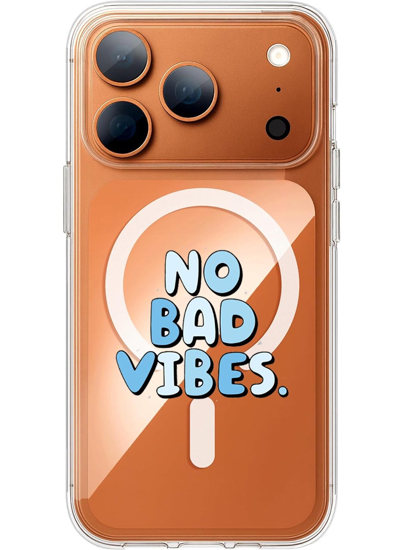 Theodor Magnetic Case for Apple iPhone 17 Pro Max Compatible with MagSafe Wireless Charging, Shockproof Phone Bumper Cover - No pain No gain - White - Image 1