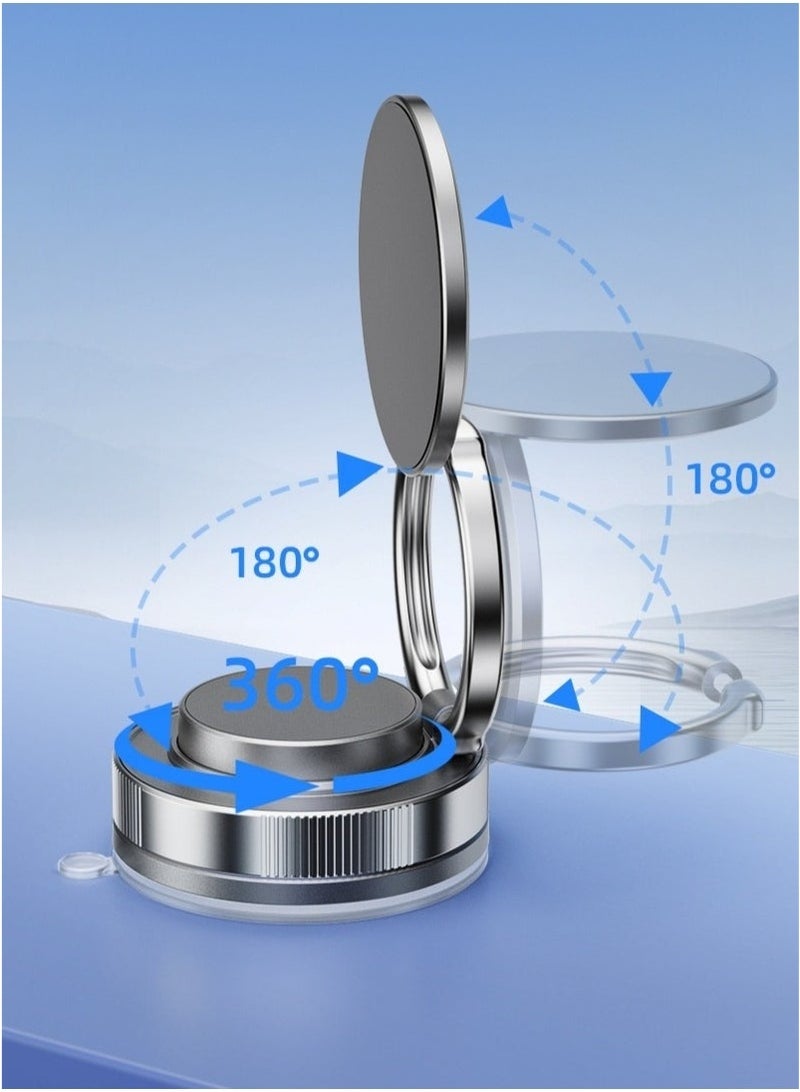 كيلا حامل هاتف جديد ٢٠٢٥ - حامل مغناطيسي معدني ثلاثي الطيات يدور ٣٦٠ درجة، مناسب للمركبات/الأسطح المنزلية/معدات الصالة الرياضية - Image 2