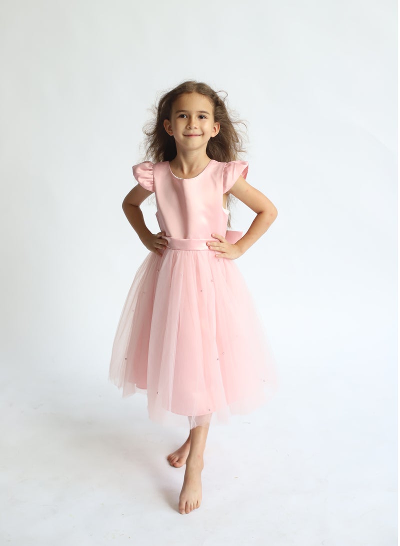 D'Daniela Anna Princess Pink Dress - Image 1