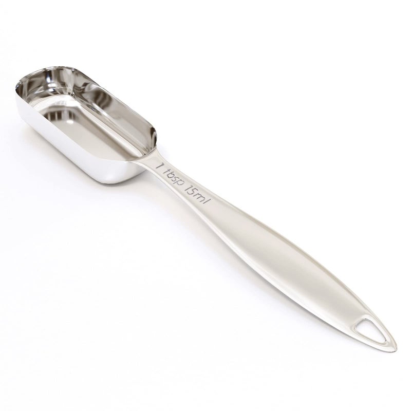 BERYLER 1PCS 1Tablespoon 1tbsp 3tsp 15ml 12oz Single Measuring Spoon Individual Stainless Steel Long Handle Measure Teaspoon Only