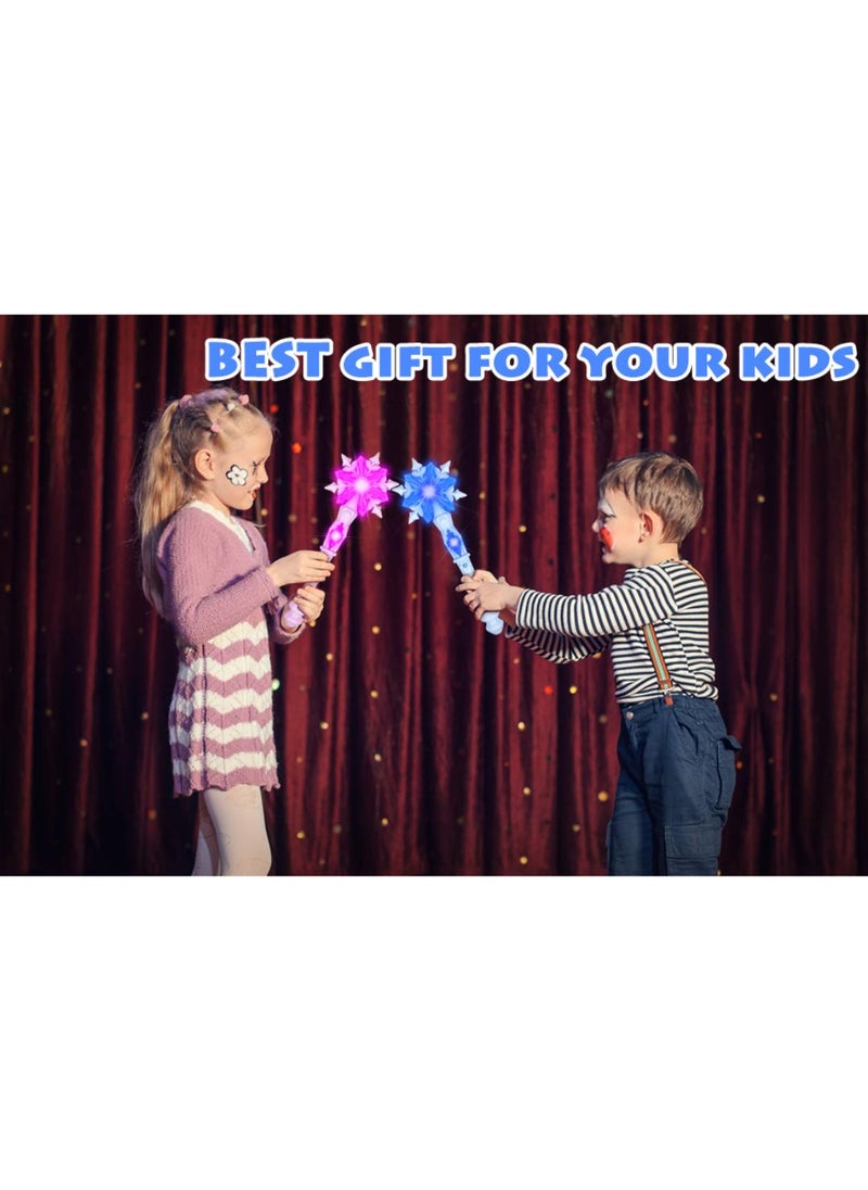 Y&D - 2 Pieces Frozen Snowflake Magic Wand Toy With Sound For Children - Image 1