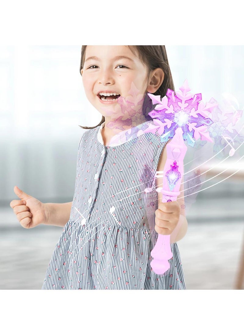 Y&D - 2 Pieces Frozen Snowflake Magic Wand Toy With Sound For Children - Image 1