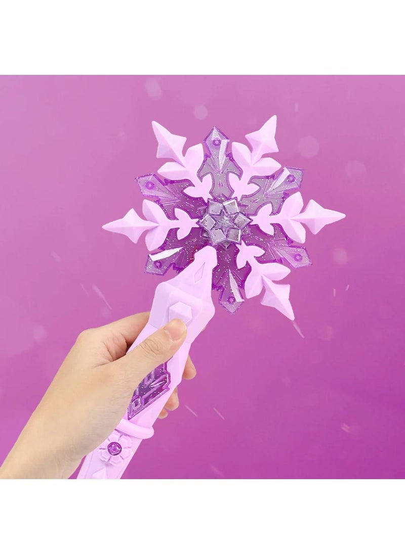 Y&D - 2 Pieces Frozen Snowflake Magic Wand Toy With Sound For Children - Image 1
