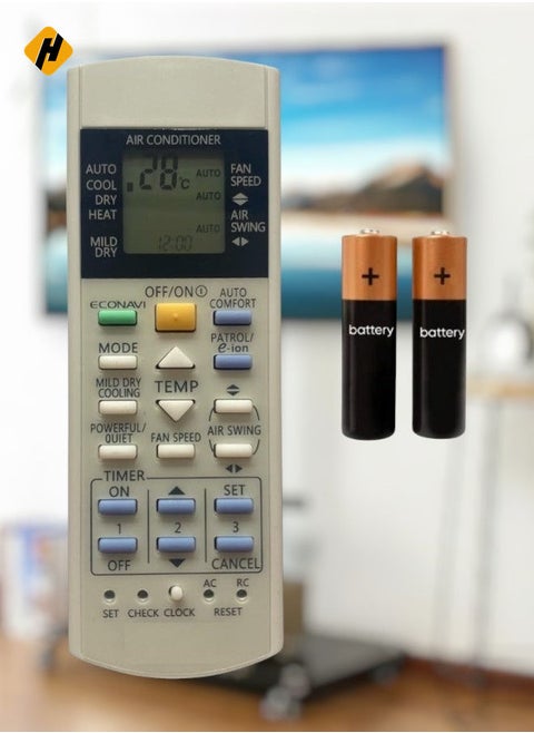 AC Remote No. 29B (No Backlight) Compatible/Replacement for Panasonic Inverter AC Remote Control – Exact Match for Panasonic Inverter Air Conditioners – Simple, Easy-to-Use, Reliable Remote Control