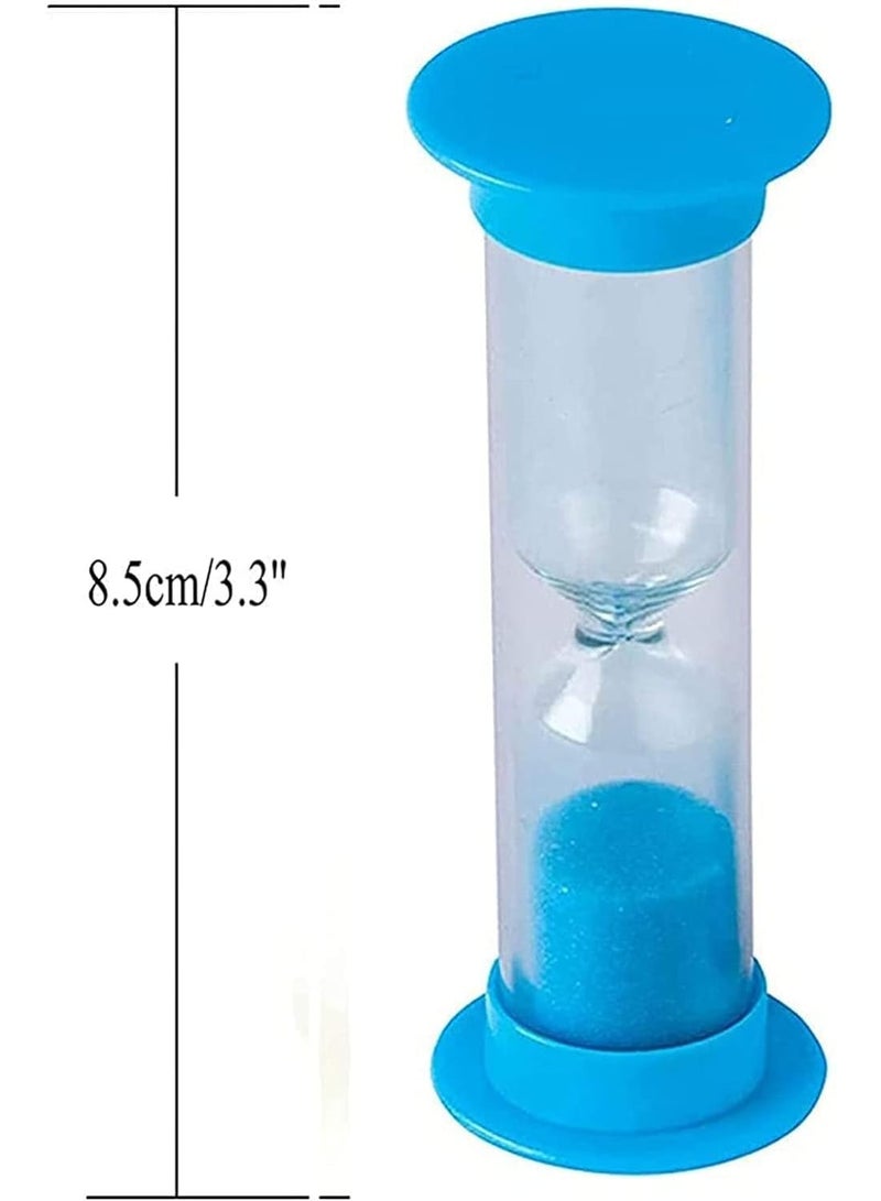 4 Pack 2 Minute Sand Timer, Plastic Hourglass, Brushing Teeth Timers, Durable PVC Material, Not Easy to Break, for Games Classroom Home Office Kitchen Brush Teeth Use, Blue - Image 3