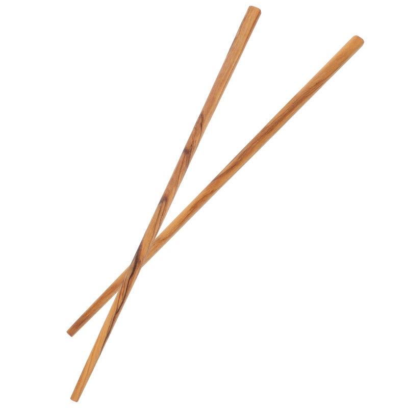 Olive Wood Cooking Chopsticks 25cm Reusable Non Toxic Kitchen Utensils For Hot Pot - Image 2