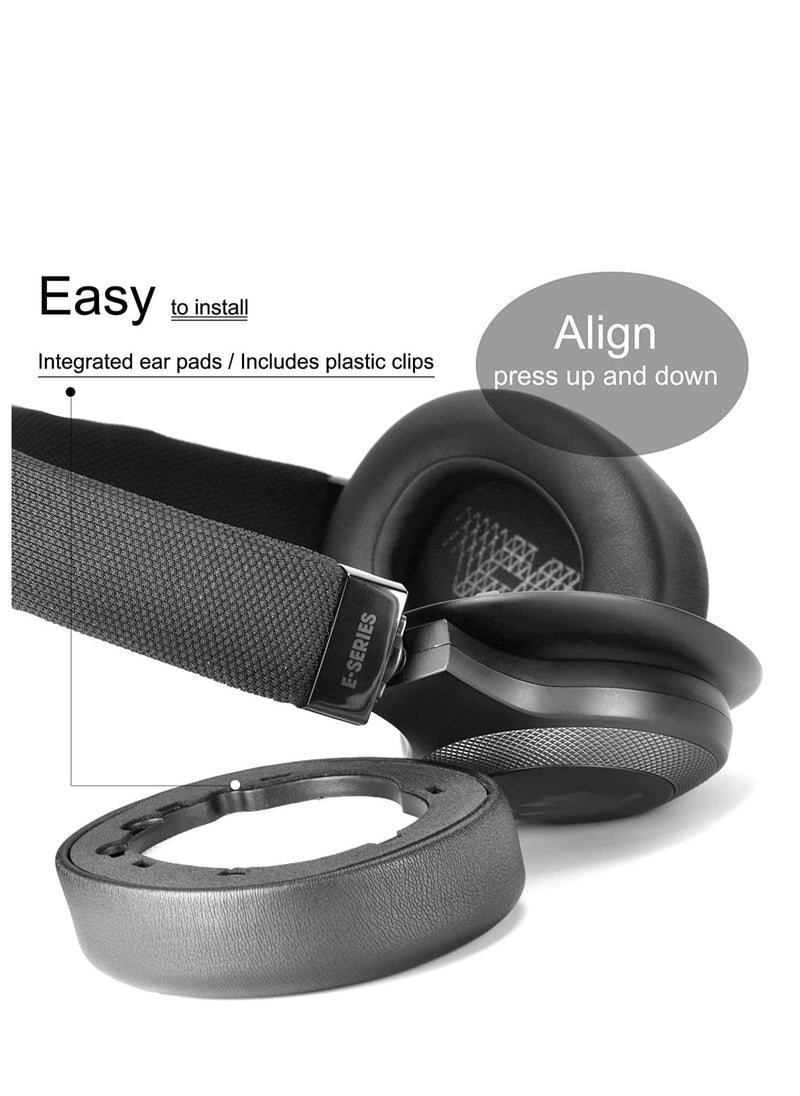 Live 650 BTNC E65BTNC Ear Cushion Memory Foam Ear Pads Replacement Compatible with JBL E65 E65BTNC / Duet NC / Live 650BTNC Live 660 BTNC Headphones (Black) - Image 5
