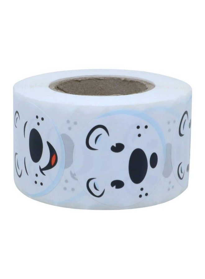 Hybsk ملصقات وجه دب قطبي لطيف ملصقات حيوانات 1.5 بوصة دائري - Image 5