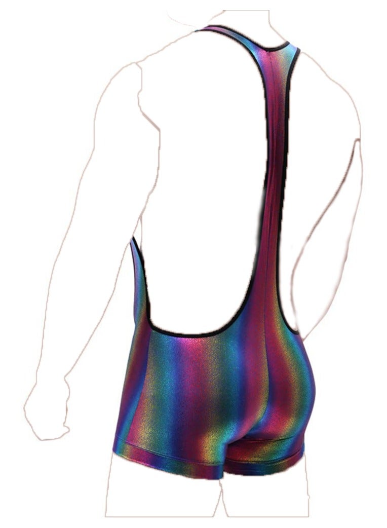 Wrestling Singlet Leotard  Suspender Jockstrap Bodysuit Dancewear Boxer Jumpsuit Swimsuit