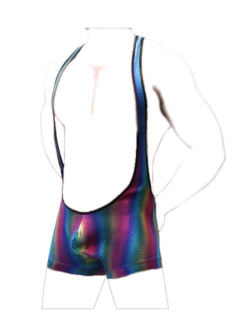 Wrestling Singlet Leotard  Suspender Jockstrap Bodysuit Dancewear Boxer Jumpsuit Swimsuit